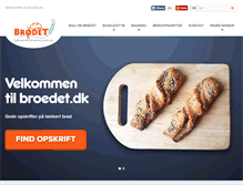 Tablet Screenshot of broedet.dk